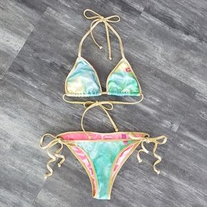 Multicolored Gold | DOLL | Bikini Set